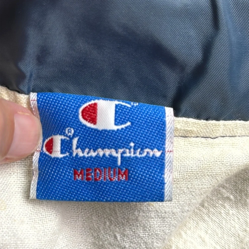 Vintage Champion King's Cove Navy Blue Button Jacket Size Medium 80s